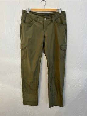 KUHL Freeflex Roll Up Pant Sz 10 Hiking Gorpcore Cargo Green